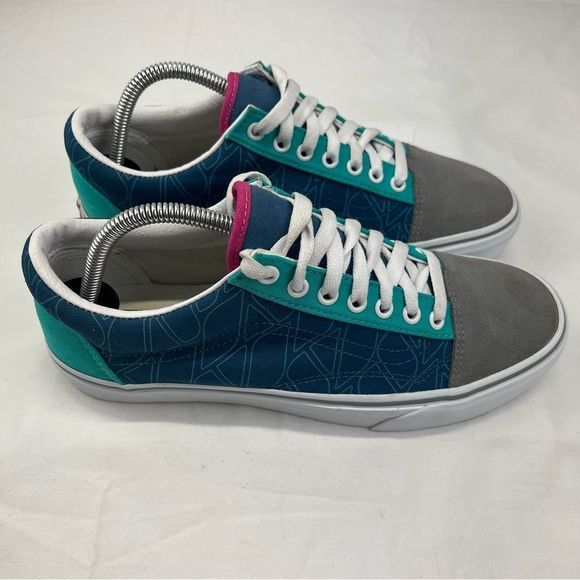 VANS Off The Wall Gray Suede Toe Box Low Lace Up Skate Sneaker Men’s 9 - Picture 3 of 9